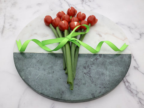 Spring Tulip Caprese Appetizer
