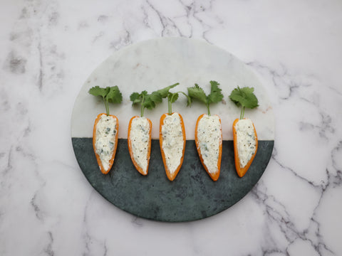 Stuffed Mini Pepper Carrots