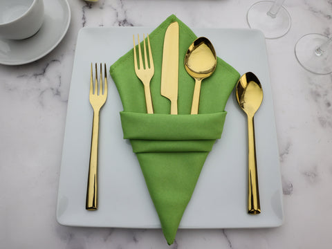 Table Talk: How To Flaunt Your Flatware With 3 Easy Napkin Folds