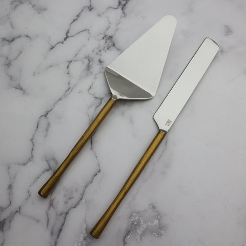 Camellia 2 PC Cake Serving Set