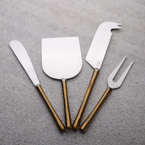 CAMELLIA CHEESE KNIVES 4 PC. SET - INOX Artisans