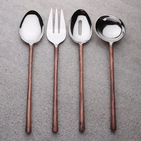CAMELLIA HOSTESS SERVING 4 PC. SET - INOX Artisans