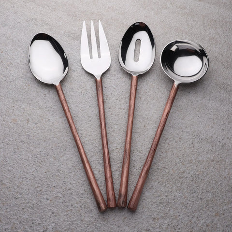 CAMELLIA HOSTESS SERVING 4 PC. SET - INOX Artisans