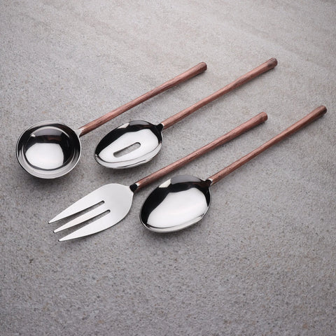 CAMELLIA HOSTESS SERVING 4 PC. SET - INOX Artisans