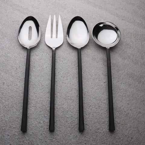 JASON BLACK 4 PC. HOSTESS SET - INOX Artisans