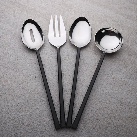 JASON BLACK 4 PC. HOSTESS SET - INOX Artisans