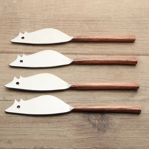 MEDICKI RATONCITO CHEESE SPREADER/KNIFE 4 PC. SET - INOX Artisans