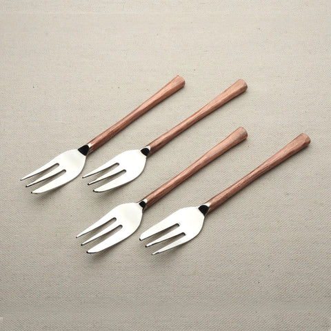 MEDICKI DESSERT/PASTRY FORK 4 PC. SET - INOX Artisans