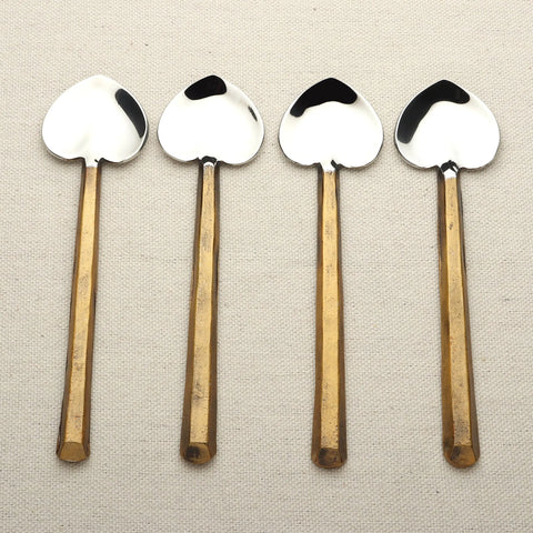 PLATEAU HEART SPOON 4 PC. SET - INOX Artisans