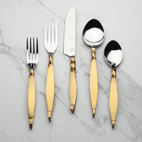 Twisted Urban Flatware, 5-Pc. Place Setting - INOX Artisans