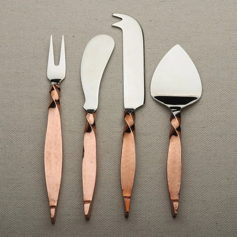 TWISTED URBAN CHEESE KNIFE 4 PC. SET - INOX Artisans