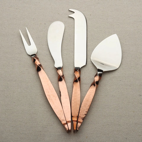 TWISTED URBAN CHEESE KNIFE 4 PC. SET - INOX Artisans