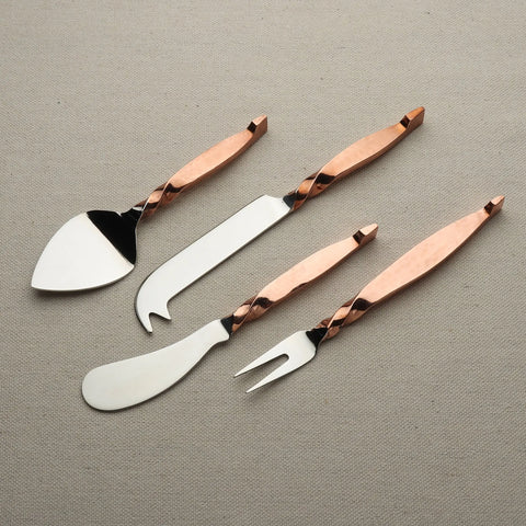 TWISTED URBAN CHEESE KNIFE 4 PC. SET - INOX Artisans