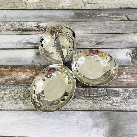 Hammered Willow Nut Bowl