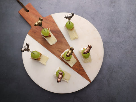 Brie, Walnut and Grape Appetizer Bites