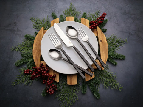 From-Our-Artisans-to-Your-Holiday-Table-Black-Flatware INOX Artisans