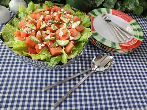 Watermelon Cucumber Salad
