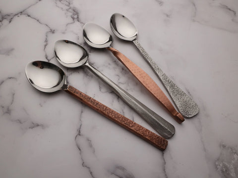 4-Hammered-Flatware-Styles-To-Make-Dinner-A-Triumph INOX Artisans