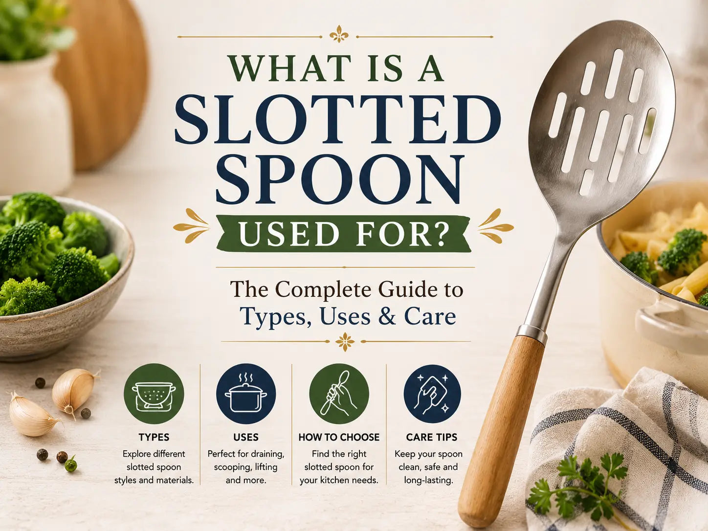 Slotted Spoon Guide: Uses, Types Tips for Everyday Cooking – INOX Artisans