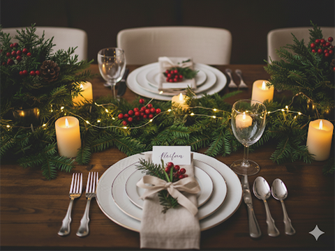 The Secret to a Beautiful Christmas Table (It's Not the Centerpiece)