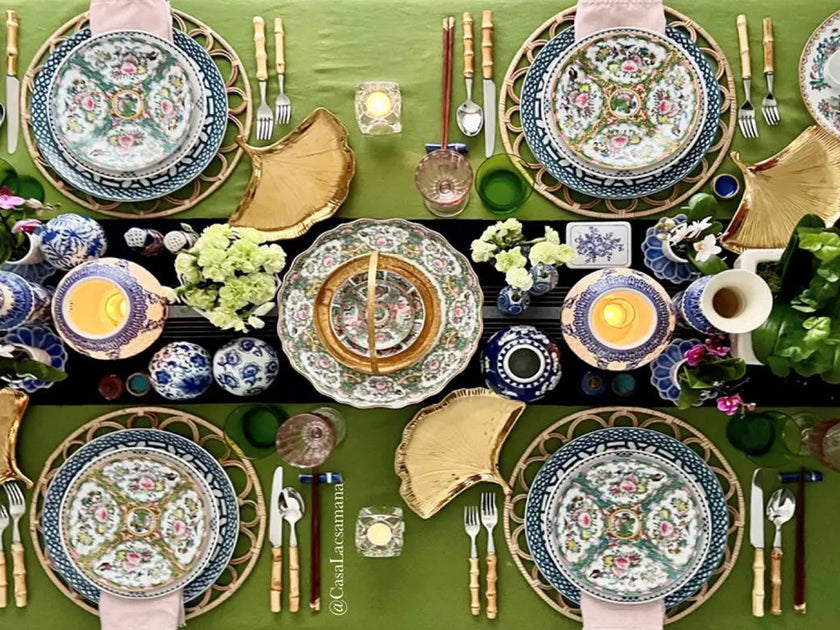 How to set a Chinoiserie Chic table - INOX Artisans