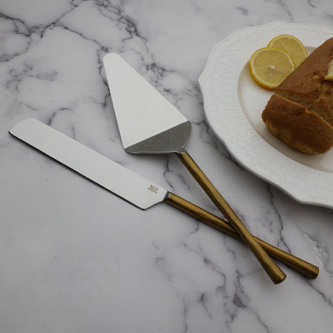 Camellia Cake Server 2 PC Set