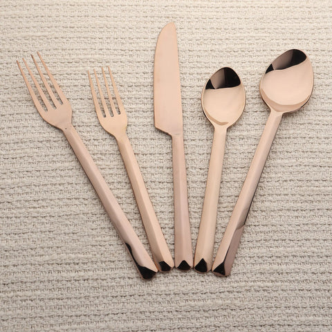 Broacade PVD 5 Pc. Flatware Set - INOX Artisans