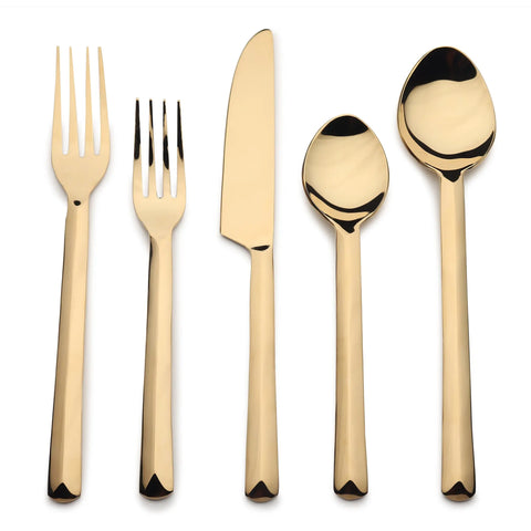 Broacade PVD 5 Pc. Flatware Set - INOX Artisans