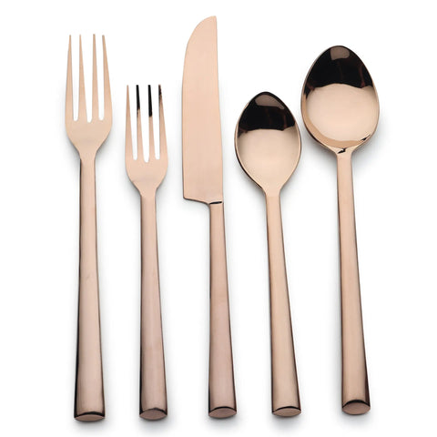 Brier PVD Flatware, 5 Pc. Place Setting - INOX Artisans