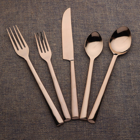 Brier PVD Flatware, 5 Pc. Place Setting - INOX Artisans