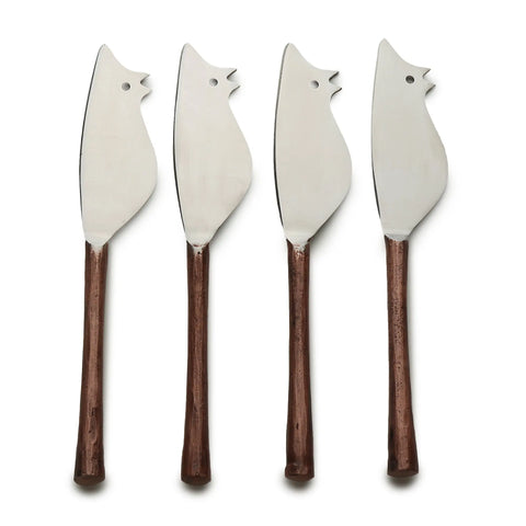 CAMELLIA RATONCITO CHEESE SPREADER/KNIFE 4 PC. SET - INOX Artisans