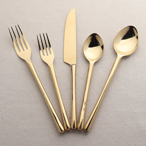 Camellia Flatware, 5-Pc. Place Setting - INOX Artisans