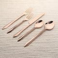 Estique Bronze PVD 5 Pcs. Flatware Set INOX Artisans