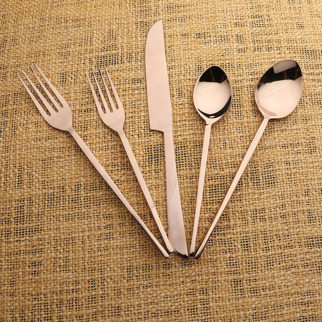PVD Flatware Set - Fairfax PVD 5 Pc. Flatware – INOX Artisans