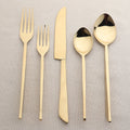 Fairfax Gold PVD 5 Pc. Flatware Set INOX-ARTISANS