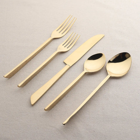 Fairfax Gold PVD 5 Pc. Flatware Set INOX-ARTISANS