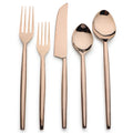 Lori Cinnamon Bronze PVD 5 Pc. Flatware Set - INOX Artisans