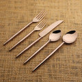 Lori Cinnamon Bronze PVD 5 Pc. Flatware Set - INOX Artisans