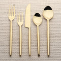 Lori Cinnamon Bronze PVD 5 Pc. Flatware Set - INOX Artisans