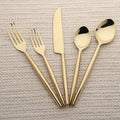 Lori Cinnamon Bronze PVD 5 Pc. Flatware Set - INOX Artisans