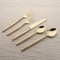 Lori Cinnamon Bronze PVD 5 Pc. Flatware Set - INOX Artisans