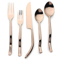 Twig Cinnamon Bronze PVD 5 Pc. Flatware Set - INOX Artisans