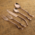 Twig Cinnamon Bronze PVD 5 Pc. Flatware Set - INOX Artisans