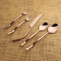 Twig Cinnamon Bronze PVD 5 Pc. Flatware Set - INOX Artisans