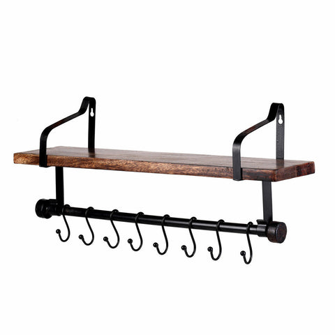Autry Bracket Shelf With Rod &Hooks
