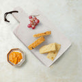 Bloom Marble Charcuterie Board with Leather Strap