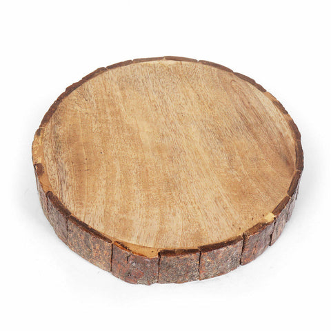 Bois Set of 3 Wood Bark Nut Bowls