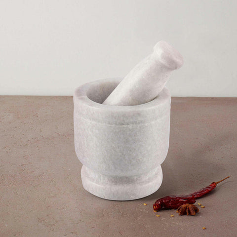 Cassia Marble Mortar and Pestle