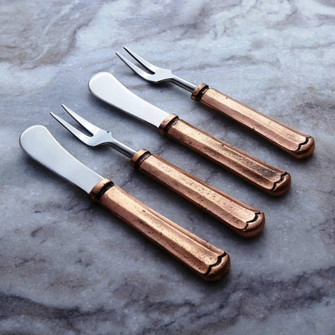 Maharaja Cheese Spreader & Fork 4 Pc. Set