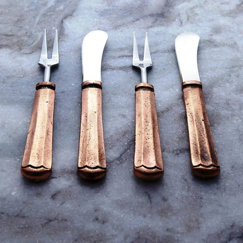 Maharaja Cheese Spreader & Fork 4 Pc. Set